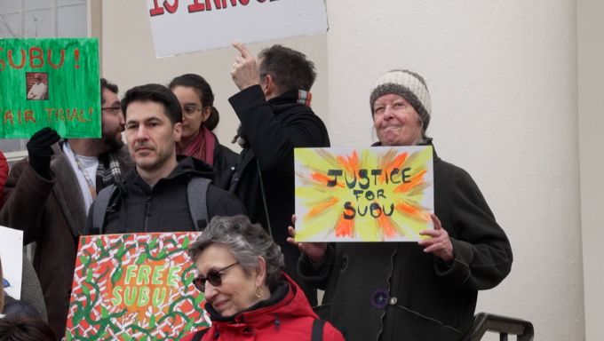 Family, friends, and supporters came together at the Centre County Courthouse for a show of support and with renewed hope. Hope for a trial that could set Subu Vedam free after 42 years. Our reporter, Hannah Neurohr, covered the event.