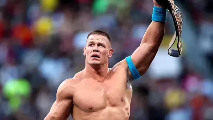 John Cena with title