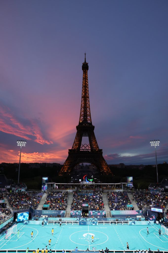 The Eiffel Tower at night