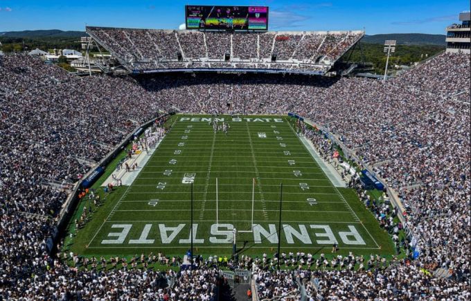 Beaver Stadium’s renovation includes changing from grass to artificial ...