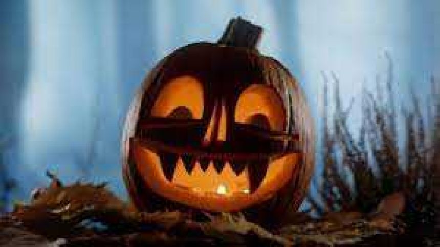 Photo of a Jack-o-lantern via Britannica