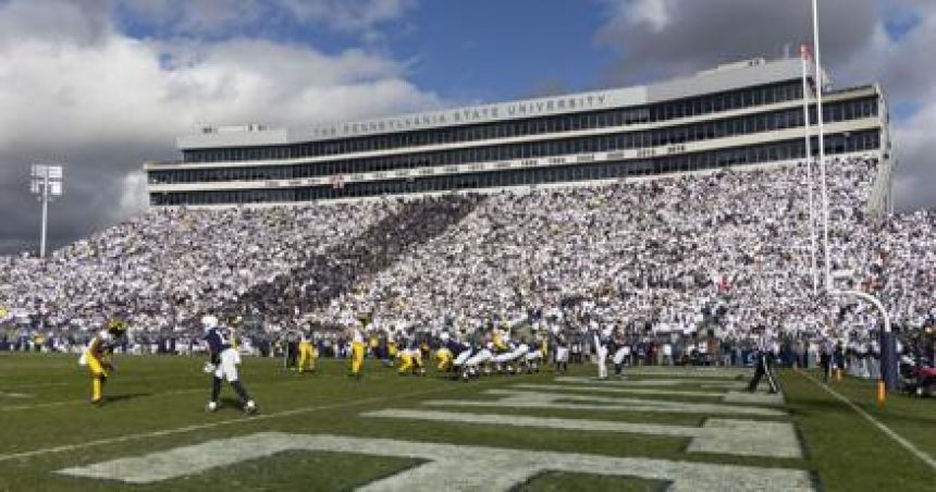 Photo from Michigan "Helmet Stripe" game