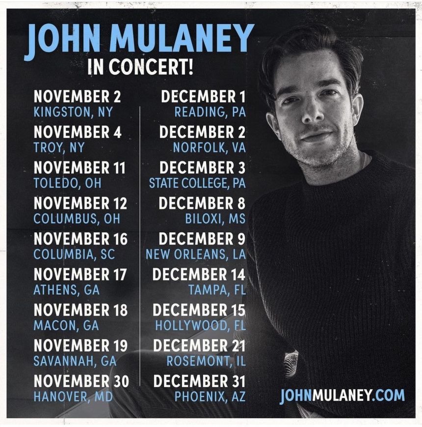 John Mulaney Tour 2025 Agnes Jackquelin