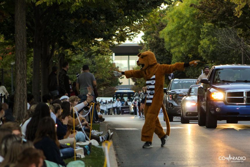 Photo of the Nittany Lion at the Homecoming Parade