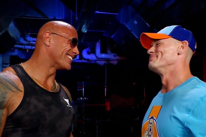 Photo of Dwayne"The Rock" Johnson and John Cena